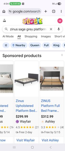 BRAND NEW PLATFORM BED