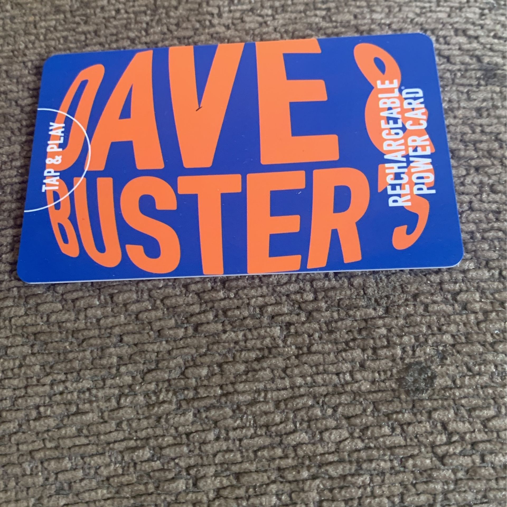 Dave And Busters Card