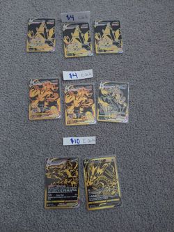 Pokemon cards (Gold & black)