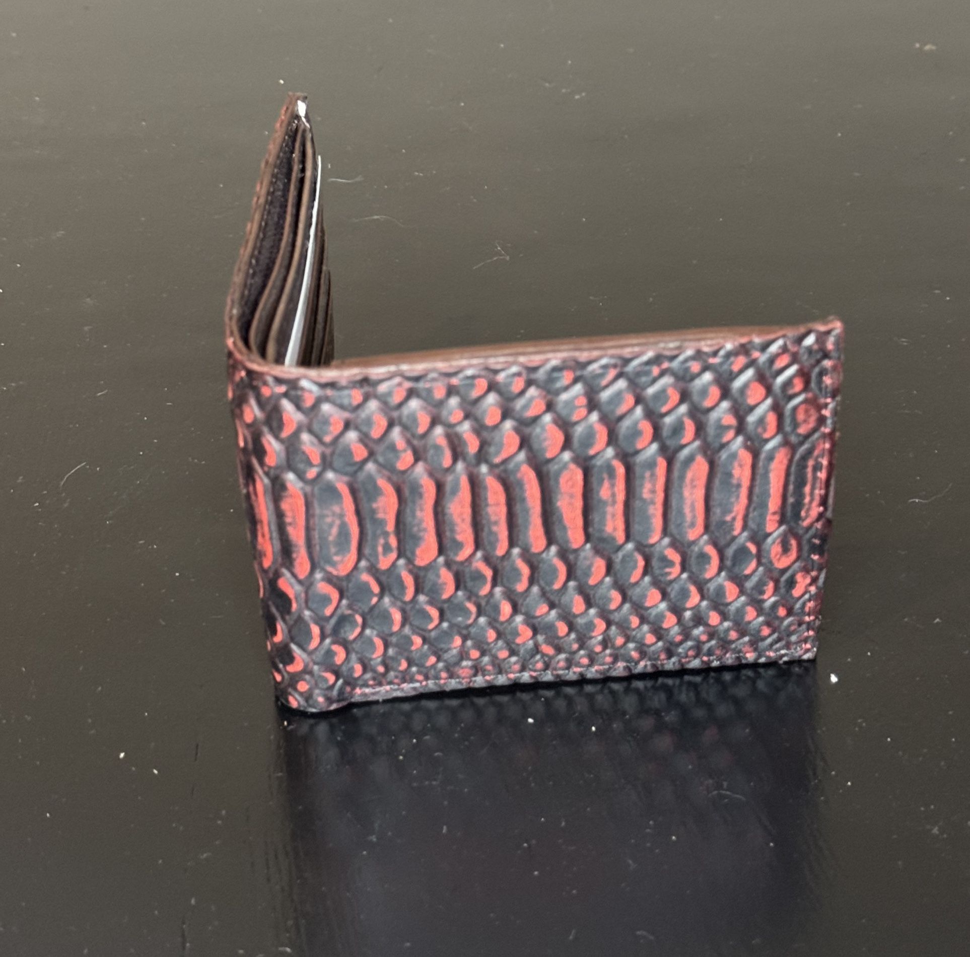 Exotic Print Leather Wallet