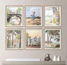 (6) Winnie the Pooh Photos - Perfect for a Nursery