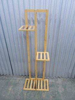 Bamboo Multi-Tier Plant Stand