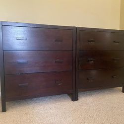 Wood Drawer Dresser And Night Stand