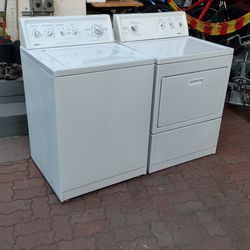 Washer and gas dryer