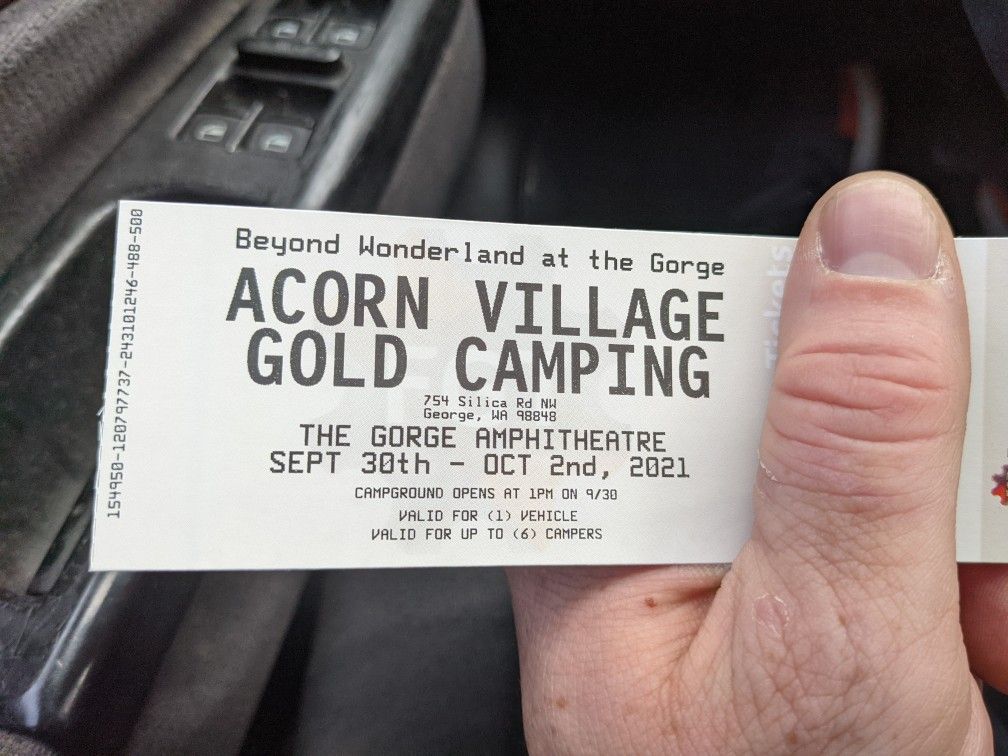 Gold Camping Beyond Wonderland At The Gorge