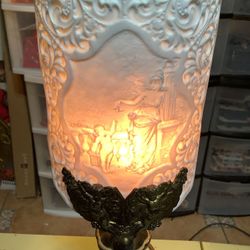 Vintage Cherub Putti Angel Lamp