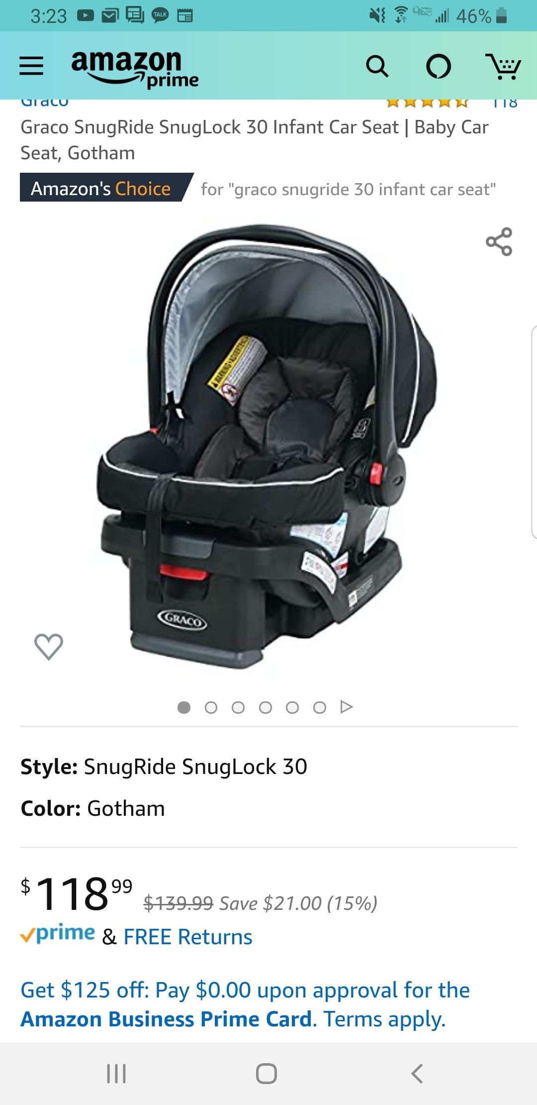 Graco SnugRide SnugLock 30 Infant Car Seat