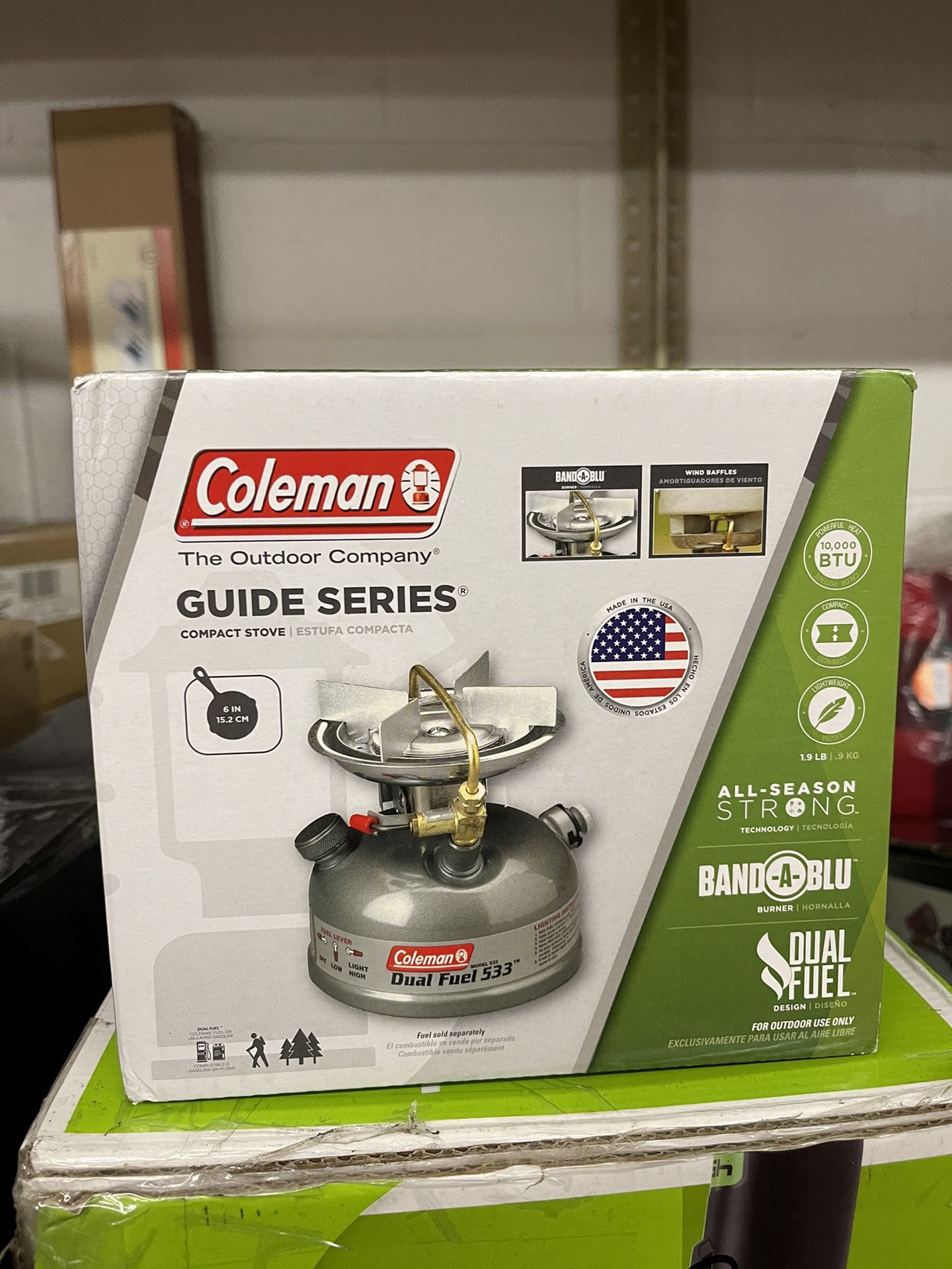 Coleman Guide Series Compact Dual Fuel Camping Stove, 1-Burner