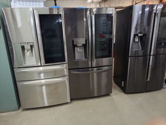 Huge Liquidation Sale Warehouse Full Of Nice Lightly Used Certified Appliances Management and landlord special Washer dryer fridge stove oven stackabl