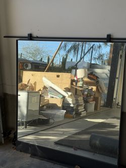 Large Black Wall Mirror