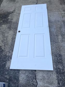 6-Panel Hollow Core   door w hinges
