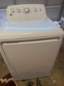 GE White Front-Load Dryer