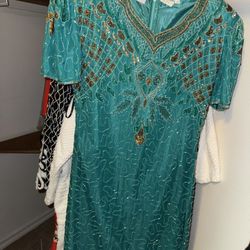 Beautiful Sequined Shirt Dress 