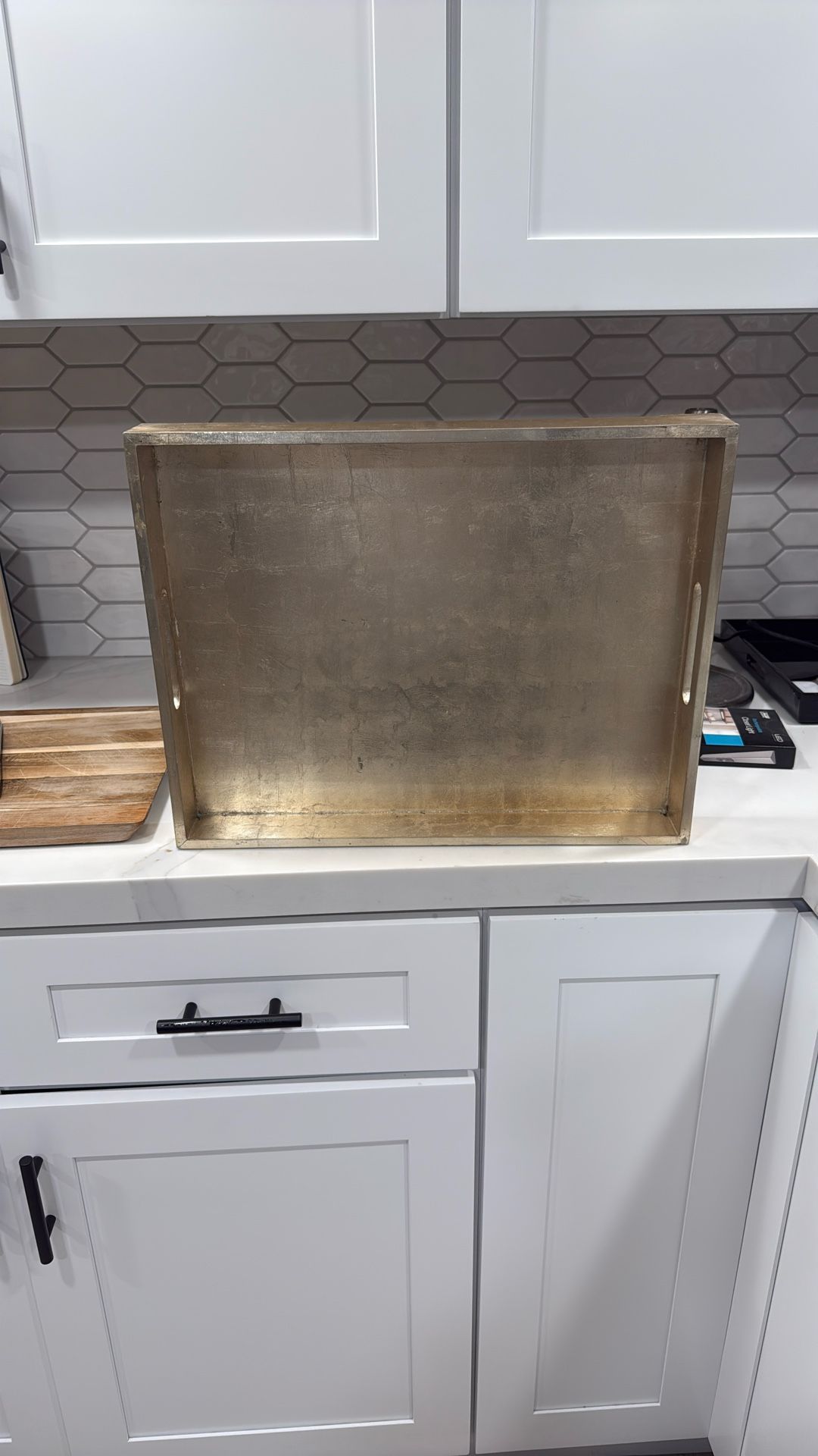 Light Gold Z Gallery Coffee Tray