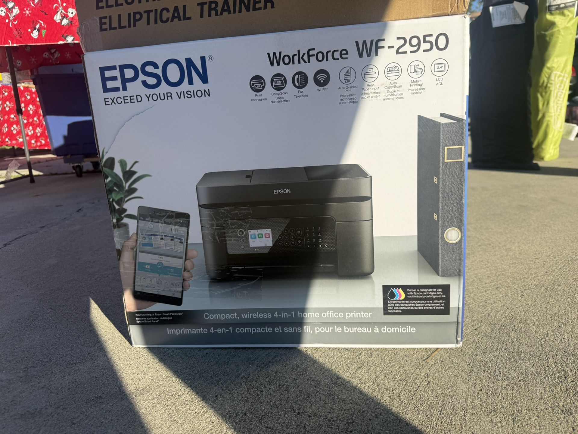 Epson WorkForce WF-2950 All-in-One Wireless Color Printer with Scanner, Copier and Fax