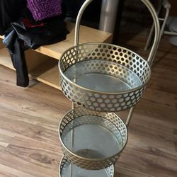 Glass And Gold Organizer