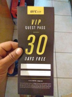 UFC gym month pass