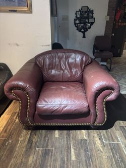 Red Leather Couch