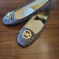 Michael Kors Women's Monogram Ballet Flats