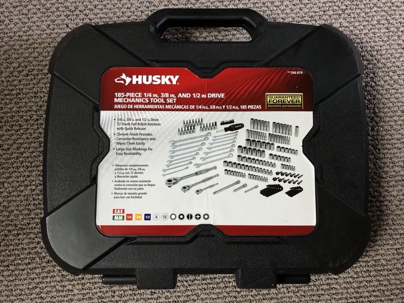 Husky mechanics 185 piece tools