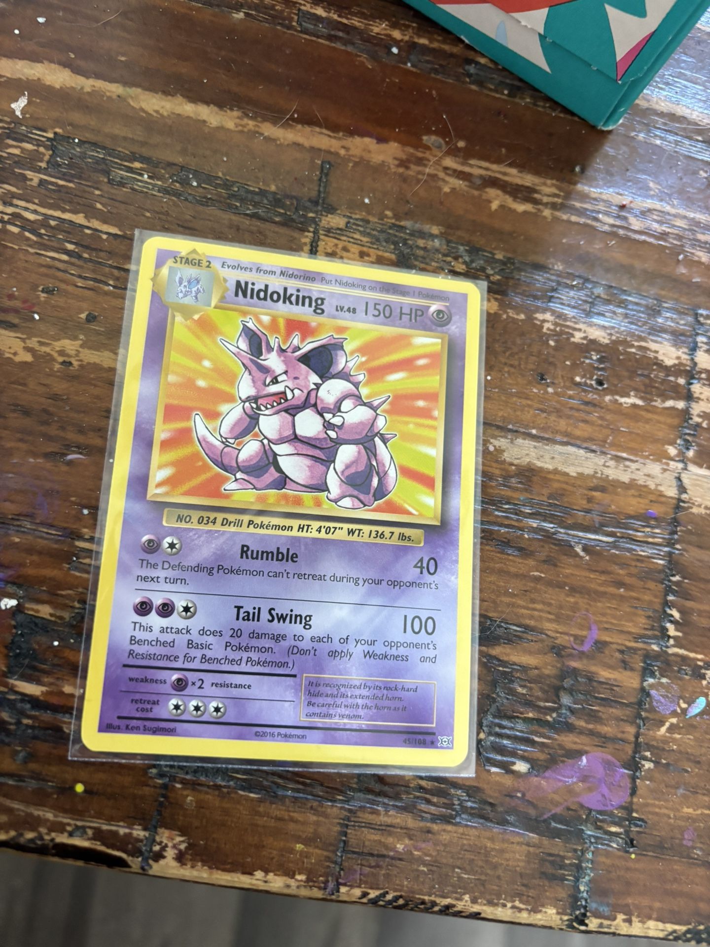 2016 Nidoking Pokemon Card