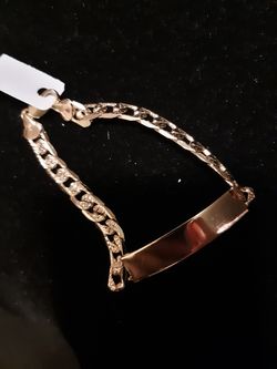 Esclava para hombre. Gold plated 14k/ oro laminado 14k