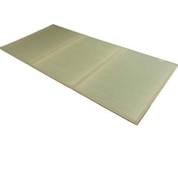 FULI Japanese Tatami Mattress, Igusa Mat (Japanese Rush Grass) Folds in Three, Made in Japan (Natural, Twin)

