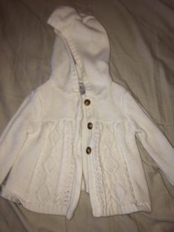 Baby girl button up sweater
