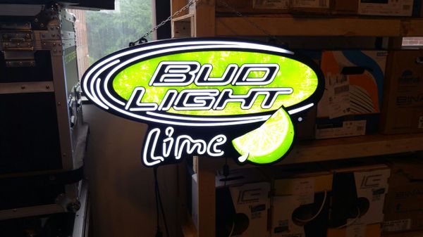 Bud Light Lime Led Neon Sign For In Sutton Ma Offerup
