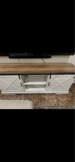 Tv stand 70” L 28 “H 15 “ W
