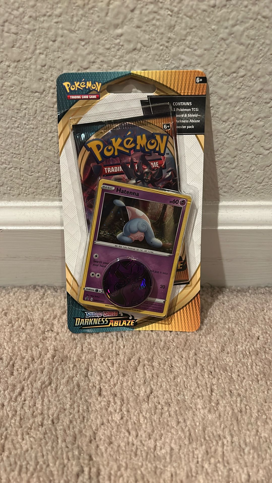 Pokemon Darkness Ablaze Checklane 1 Pack Blister - Hatenna