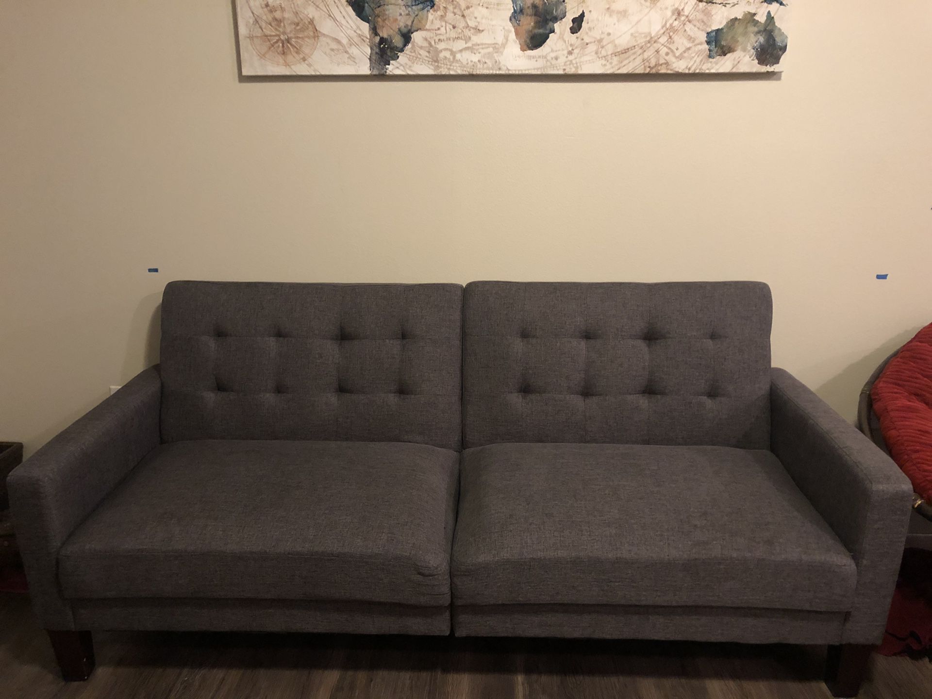 College Ready Grey FUTON! GREAT starter couch! $200 OBO