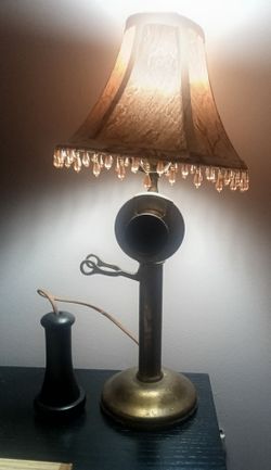 Vintage phone lamp