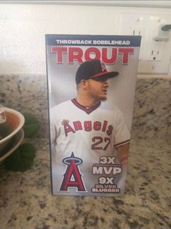2024 Mike Trout Angels throwback bobblehead SGA 7/27/24