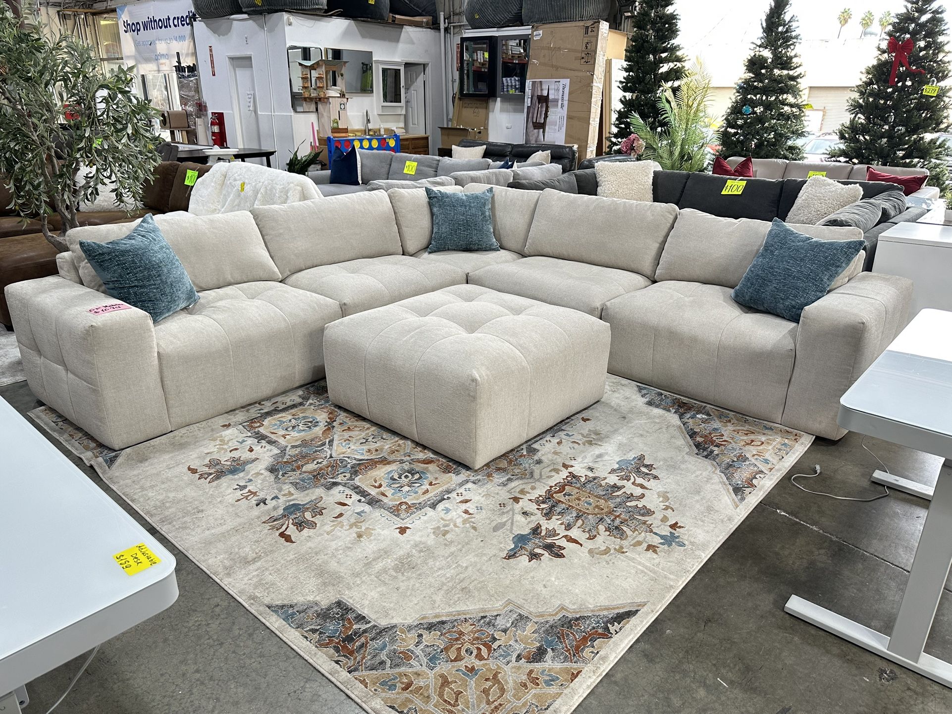Paige 6-piece Modular Fabric Sectional