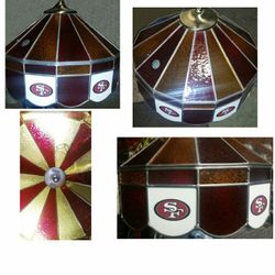 Imperial San Francisco 49ers 14-in. Stained Glass Pub Light