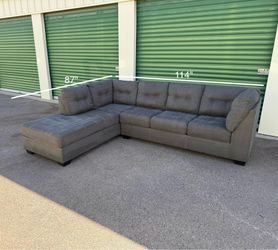 Beautiful Gray Sofa Sectional couch + Free Delivery