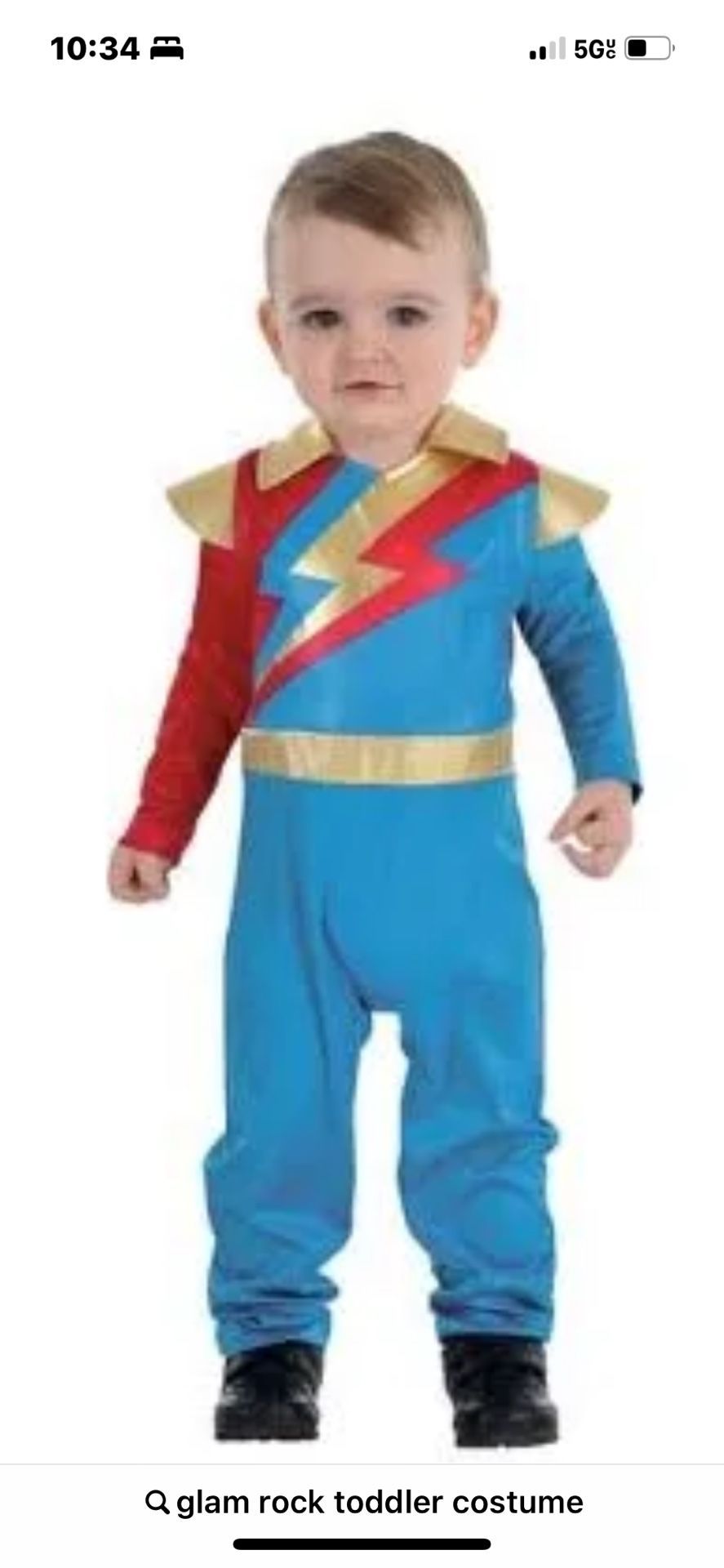Glam Rock Toddler 2 Costume