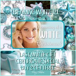 BEAMING WHITE R.I. HOLIDAY GIFT CERTIFICATES