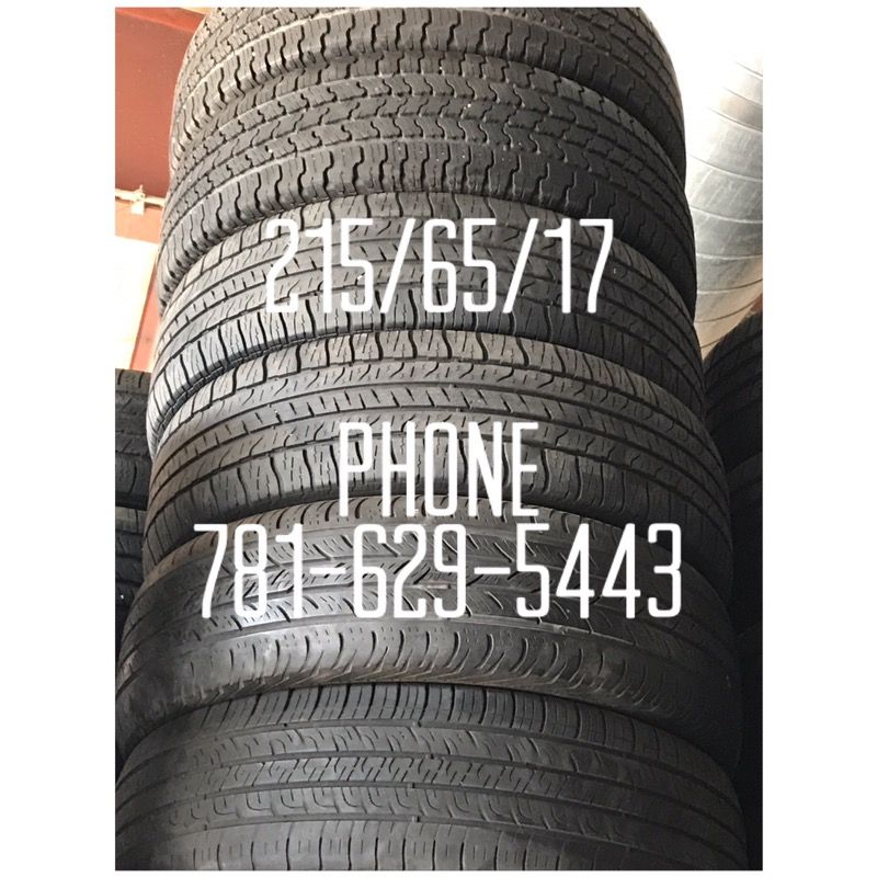 Used Tire For Sale 215/65/17 $45 each free mounting and Balancing