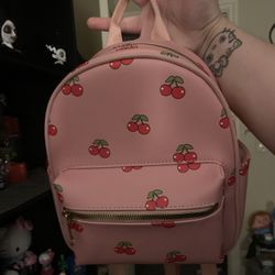 Pink Cherry Backpack $15