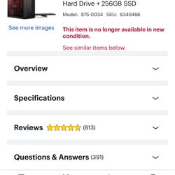 HP OMEN - Gaming Desktop - Intel Core i7-9700 - 16GB Memory - NVIDIA GeForce GTX 1660 Ti - 1TB Hard Drive + 256GB SSD