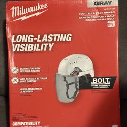 Milwaukee Bolt Full Face Shield - Gray
