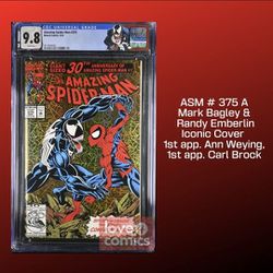 Amazing Spider-Man, Vol. 1 #375 A CGC 9.8 Venom Custom Label