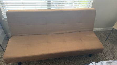 Futon / 2 rolling ottoman - $30 ALL 3 Pieces!