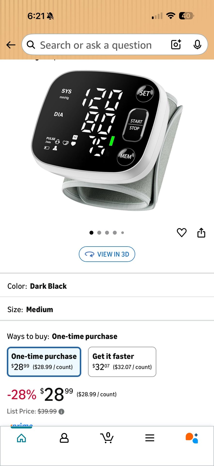 OKLAR WRIST BLOOD PRESSURE MONITOR