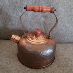 Vintage Decorative Copper Kettle By o,d,i,