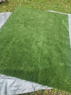 Thick Artificial Grass Turf Rug (6 x 8) - $70