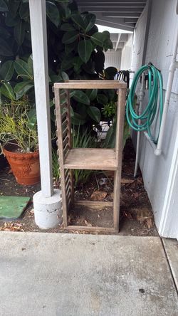 Rustic Wooden Shelf Unit