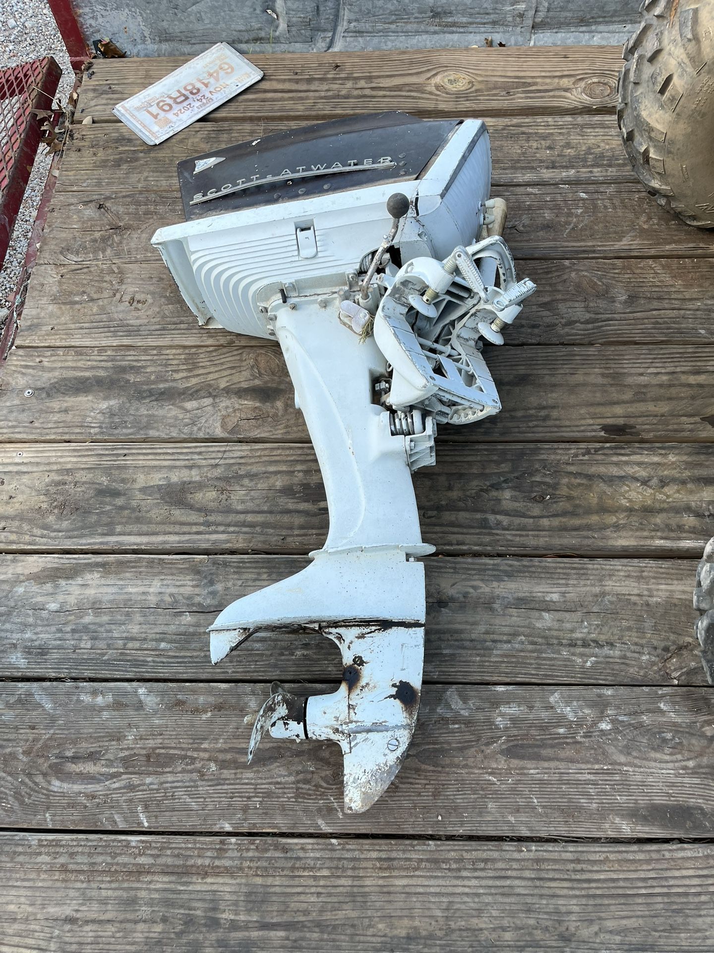 Vintage 1957ish Scott-Atwood 7.5hp Outboard Motor